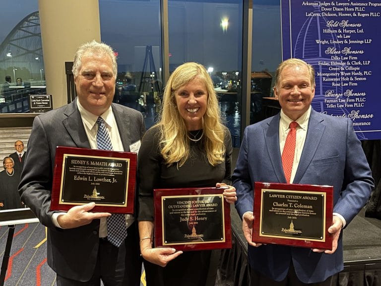 Three WLJ lawyers receiving outsanding lawyer recognition awards