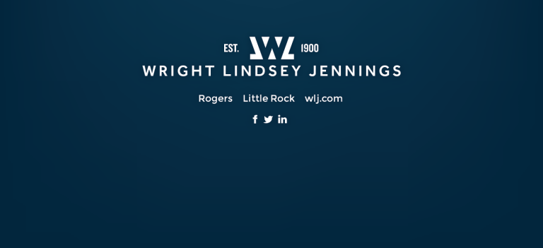 Wright Lindsey Jennings was established in 1900 and is in Rogers and Little Rock, Arkansas
